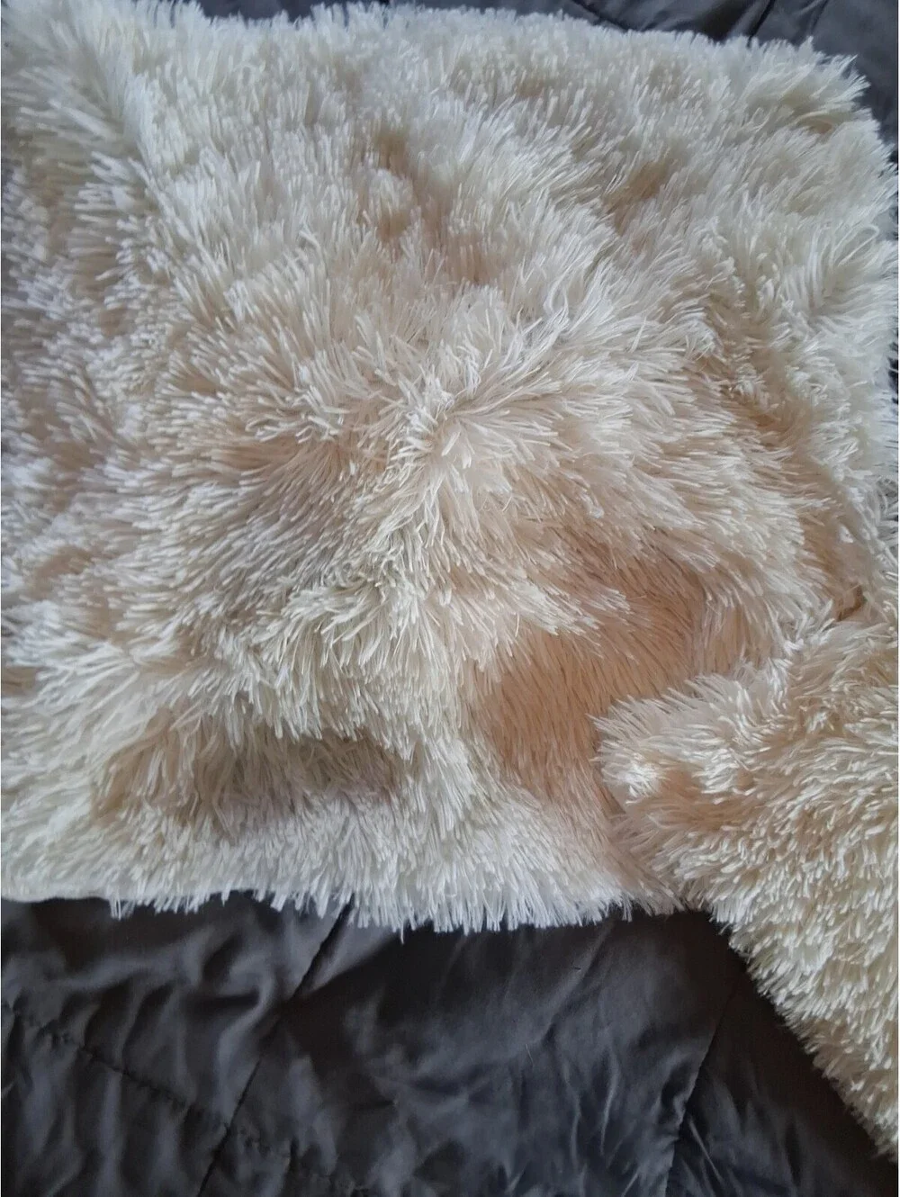 2 NormECO White 20x20 Soft Plush Throw Pillow Cases Fluffy Plush Sofa Cover